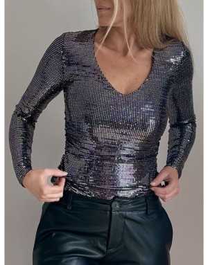 Body fantaisie Guess, entièrement à sequins, référence W4RP13