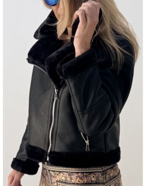 VESTE AVIATEUR PENNY NOIRE MOLLY BRACKEN