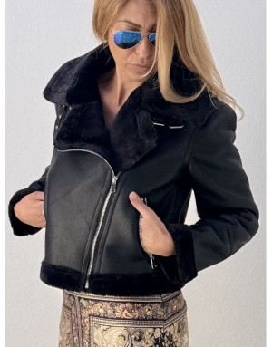 VESTE AVIATEUR PENNY NOIRE MOLLY BRACKEN