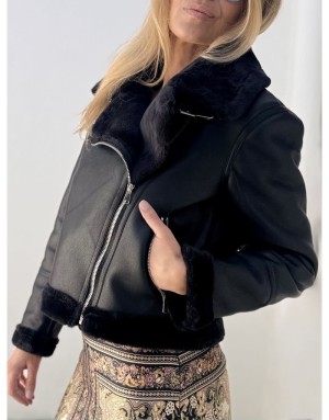 VESTE AVIATEUR PENNY NOIRE MOLLY BRACKEN