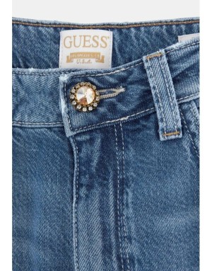 JEAN MOM GUESS, FORME TAPERED (CONIQUE), DÉLAVAGE USED, RÉFÉRENCE W4GA21D5B91