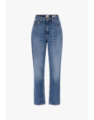 JEAN MOM GUESS, FORME TAPERED (CONIQUE), DÉLAVAGE USED, RÉFÉRENCE W4GA21D5B91