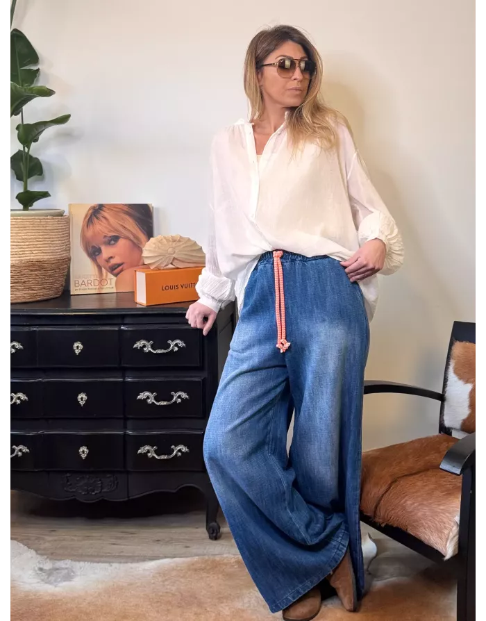 Pantalon de type jogging en denim Banditas from Marseille - référence : Cerveteri