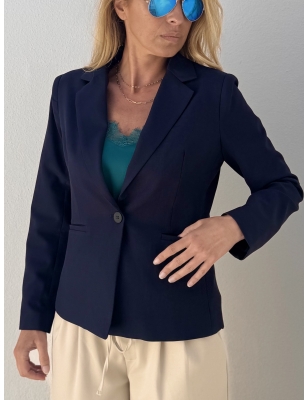 Blazer cintré couleur navy Molly Bracken, référence T1874CN