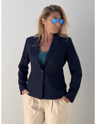 Blazer cintré couleur navy Molly Bracken, référence T1874CN