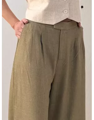 PANTALON LARGE À PINCES JADE LILI SIDONIO