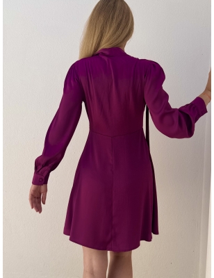 Robe féminine et originale Molly Bracken, coloris pourpre, référence T1883CN