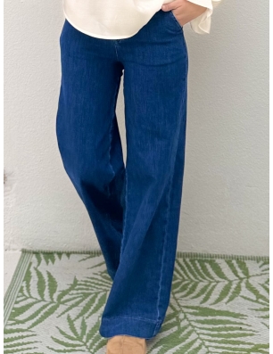 Denim taille haute, jambes larges et droites, Molly bracken, référence E1693CH