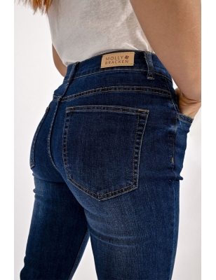 Denim taille semi-haute, coupe slim, jambes ajustées, Molly bracken, référence E1695CH