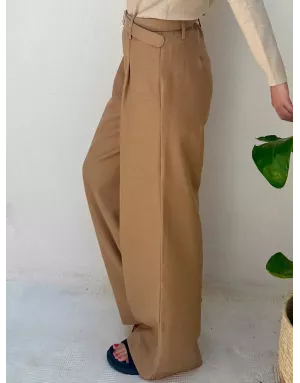 PANTALON LARGE À PINCES ARCHIE LILI SIDONIO