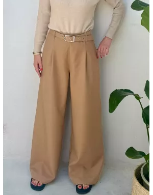 PANTALON LARGE À PINCES ARCHIE LILI SIDONIO