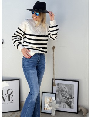 Denim taille haute, coupe boot-cut, Molly bracken, référence ED33CN