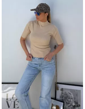Denim délavage très clair, coupe mom, Molly bracken, référence ED77CN