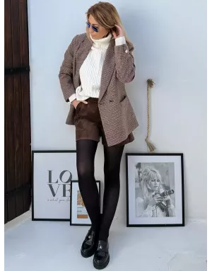 Pull épais et droit en maille torsadée, large col roulé, coloris blanc cassé - Référence : BT202DH