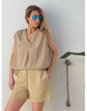 Top naturel Rosalia Molly Bracken, coloris beige - Référence : G979EP