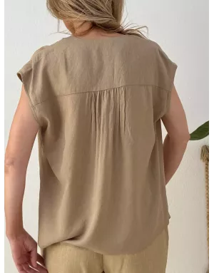 Top naturel Rosalia Molly Bracken, coloris beige - Référence : G979EP