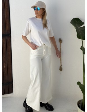 Pull léger et élégant Molly Bracken, coloris blanc cassé- Référence : LA946EP