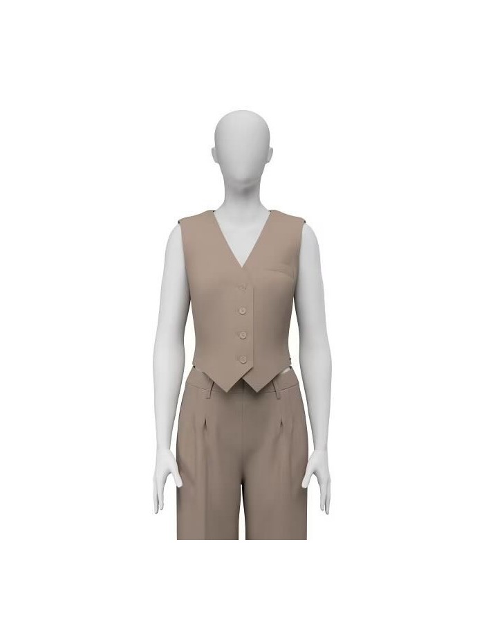 a pièce signature qui transforme le blazer et pantalon Guess en tailleur 3 pièces d'exception - Référence : W5YH55