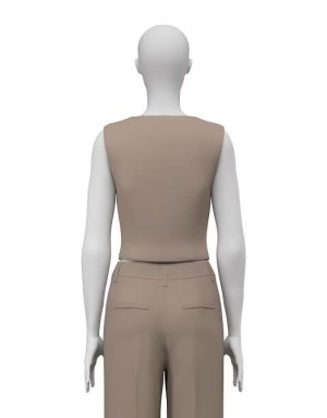 a pièce signature qui transforme le blazer et pantalon Guess en tailleur 3 pièces d'exception - Référence : W5YH55