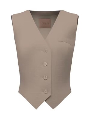 a pièce signature qui transforme le blazer et pantalon Guess en tailleur 3 pièces d'exception - Référence : W5YH55