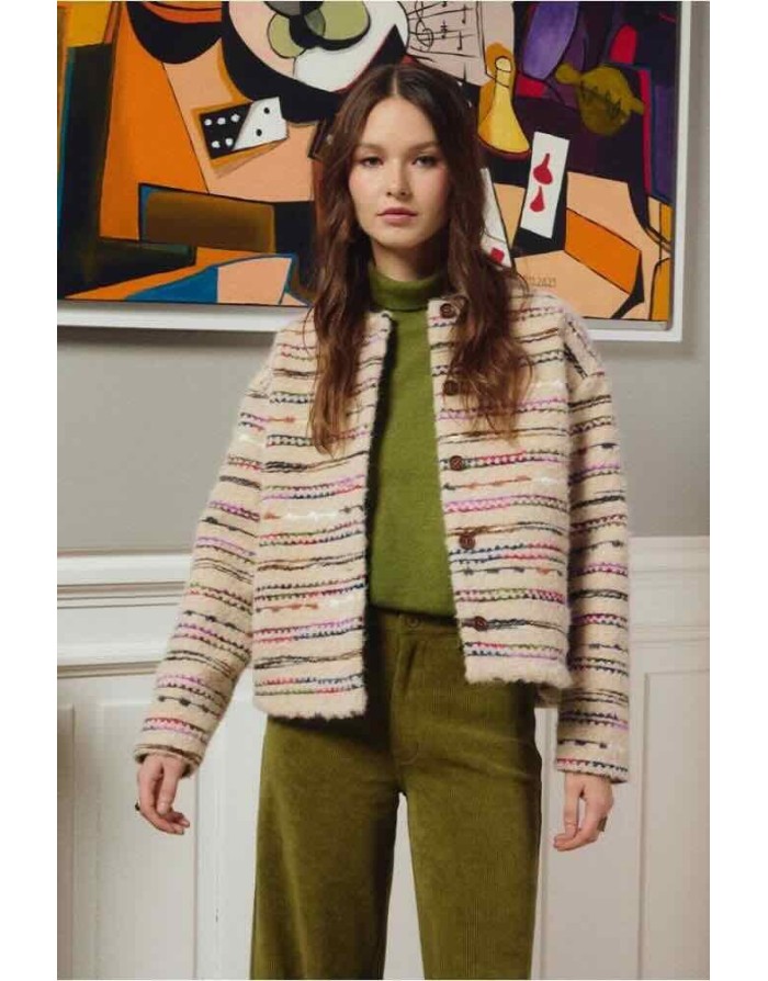 Pull col roulé oversize, 94% polyester et 6% laine — 2 coloris dispo - Référence : LAR239EN