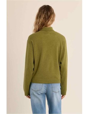 Pull col roulé oversize, 94% polyester et 6% laine — 2 coloris dispo - Référence : LAR239EN