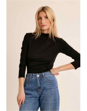 sous-pull fin, seconde peau, disponible en noir et en marron Référence : EF1662EN