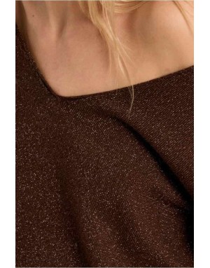 PULL COL V FILS LUREX - MOLLY BRACKEN