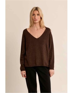 PULL COL V FILS LUREX - MOLLY BRACKEN
